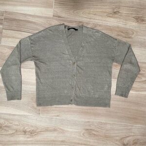 Jenni Kayne Linen Cardigan Women’s S Green